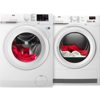 Laagste prijs AEG LF62CW84 ProSense + AEG TR71CWZ84 SensiDry - Vrijstaande wasmachines voorlader