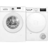 Laagste prijs Bosch WGE0340CNL + Bosch WTH8300CNL - Vrijstaande wasmachines voorlader