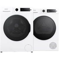 Laagste prijs Veripart VPWM1400A28WNB + Veripart VPDR8EWNB - Vrijstaande wasmachines voorlader