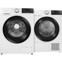 Laagste prijs Wisberg WBWM1400A18WNB + Wisberg WBDR1400A38WNB - Vrijstaande wasmachines voorlader
