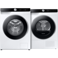 Laagste prijs Samsung WW90DG6U85LK AI Wash + Samsung DV90DG6845LKU3 AI Dry - Vrijstaande wasmachines voorlader