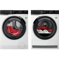 Laagste prijs AEG LR9604C6 AbsoluteCare + AEG TR969BC6 AbsoluteCare Plus - Vrijstaande wasmachines voorlader