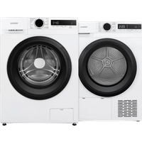 Laagste prijs Veripart VPWM1400A19WNB + Veripart VPDR9CWNB - Vrijstaande wasmachines voorlader