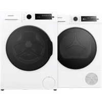 Laagste prijs Veripart VPWM1400A28WNB + Veripart VPDR8EWNB - Vrijstaande wasmachines voorlader