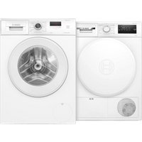 Laagste prijs Bosch WGE0340CNL + Bosch WTH8300CNL - Vrijstaande wasmachines voorlader